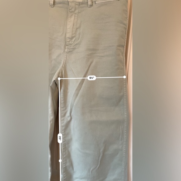 Gap wide Leg crop Girl Friend chino size 8 - Picture 9 of 17